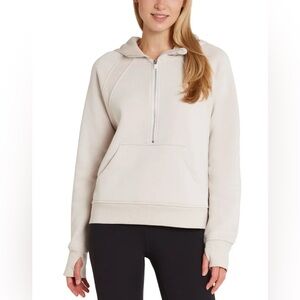 Danskin Womens's Half Zip Cozy Hoodie L Moonbeam